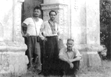 1947 рік, село Сорочинці. Д.Яблонський, Г.Логвин, П.Юрченко